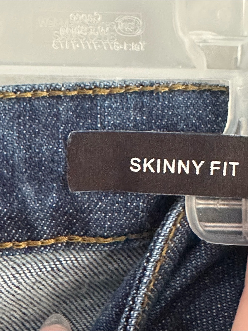 Judy blue size 11/30 distressed skinny fit jeans 12 dark wash - Picture 6 of 7